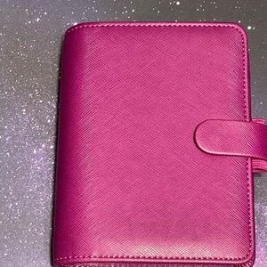Filofax Saffiano Pocket Organizer - Purple/Raspberry